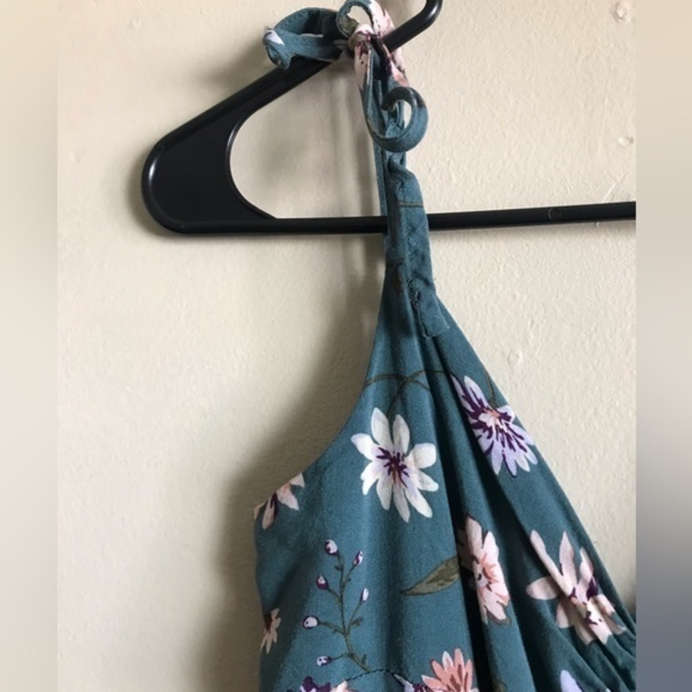Blush Floral Flowy Midi Dress size M - Picture 3 of 6